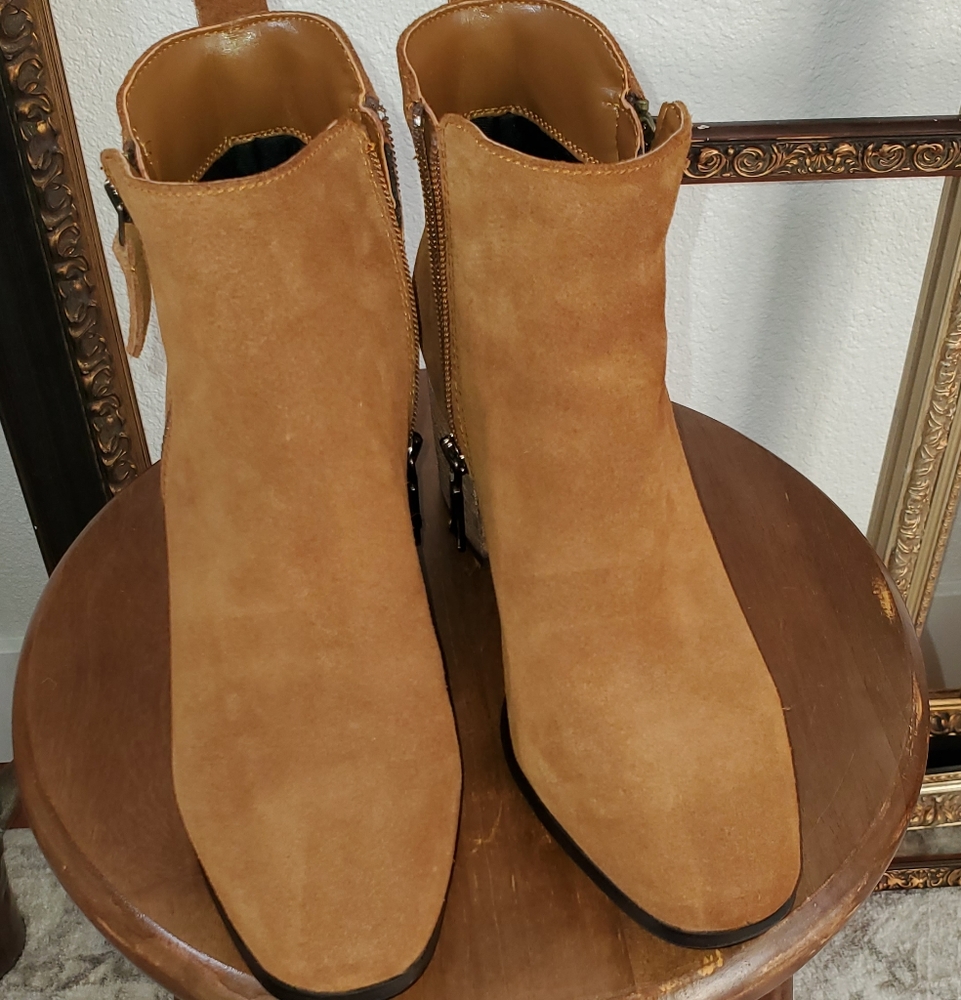 BLONDO Siena Waterproof Booties 7.5 cognac boots